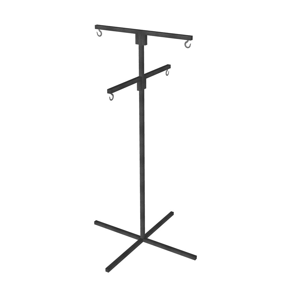 4 arm hanging plant stand Flower Hanging Basket Display Stand 4 Arm Black